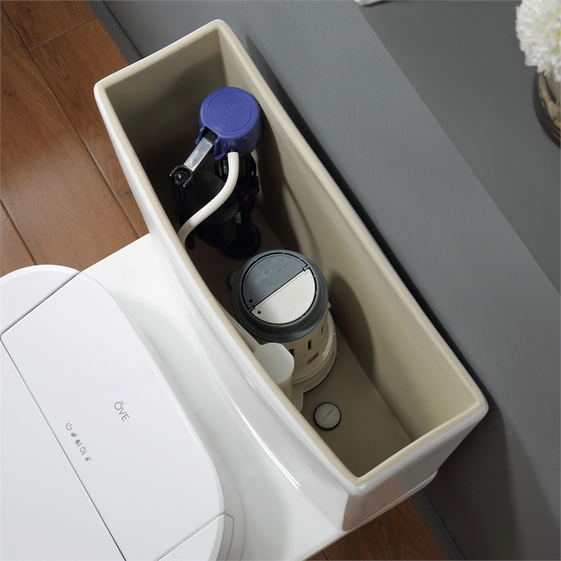 Felix 2-Piece 1.06/1.28 GPF Dual-Flush Elongated Toilet with Smart Bidet Seat