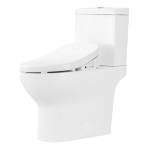 Felix 2-Piece 1.06/1.28 GPF Dual-Flush Elongated Toilet with Smart Bidet Seat