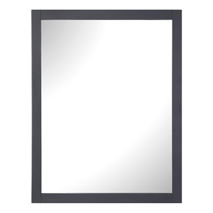 Tahoe 28&quot x 36&quot Framed Wall Mirror in Dark Charcoal