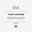 OVE Bella Tempered Glass Corner Shower Shelves 3-Pack in Satin Nickel Finish