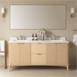 OVE Gabi 72 in. Double Sink Freestanding Rustic Ash Bathroom Vanity