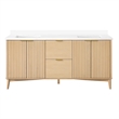 OVE Gabi 72 in. Double Sink Freestanding Rustic Ash Bathroom Vanity