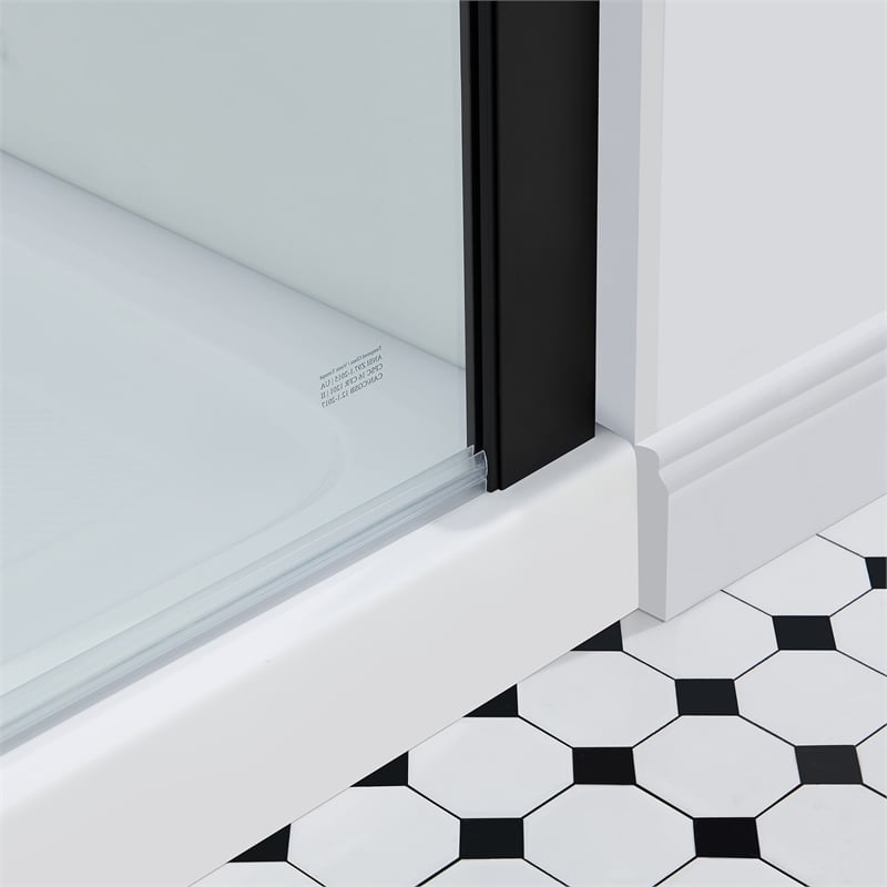 Bel Oil-Rubbed Bronze Alcove Shower Kit Base and Door 32