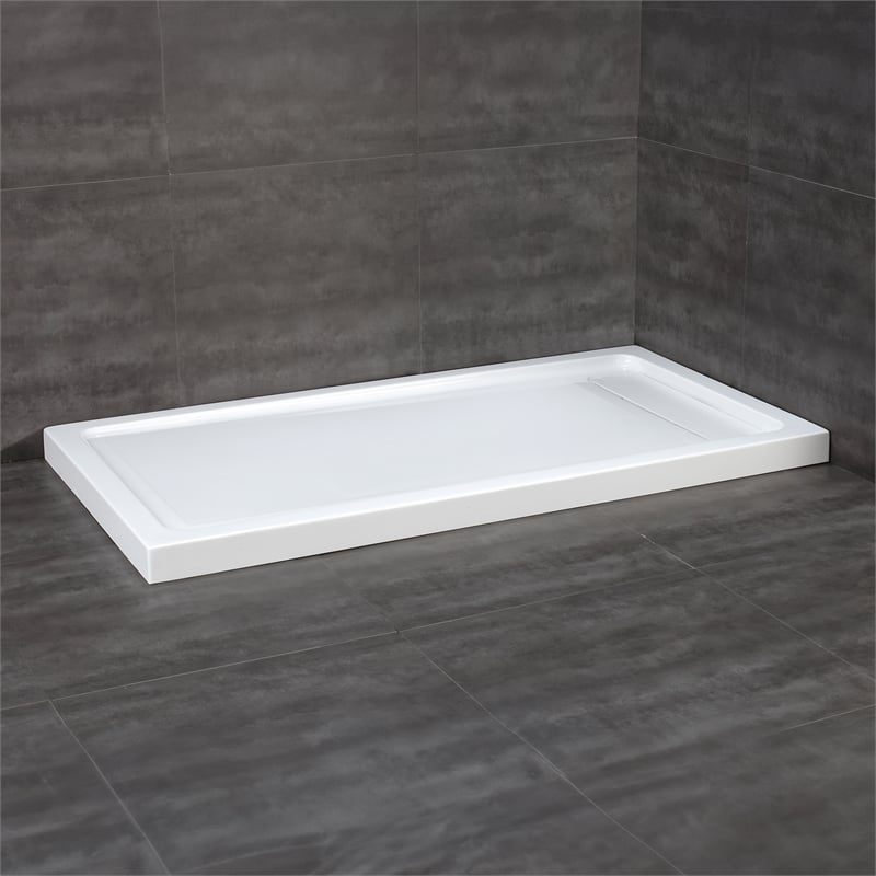 Bel Oil-Rubbed Bronze Alcove Shower Kit Base and Door 32