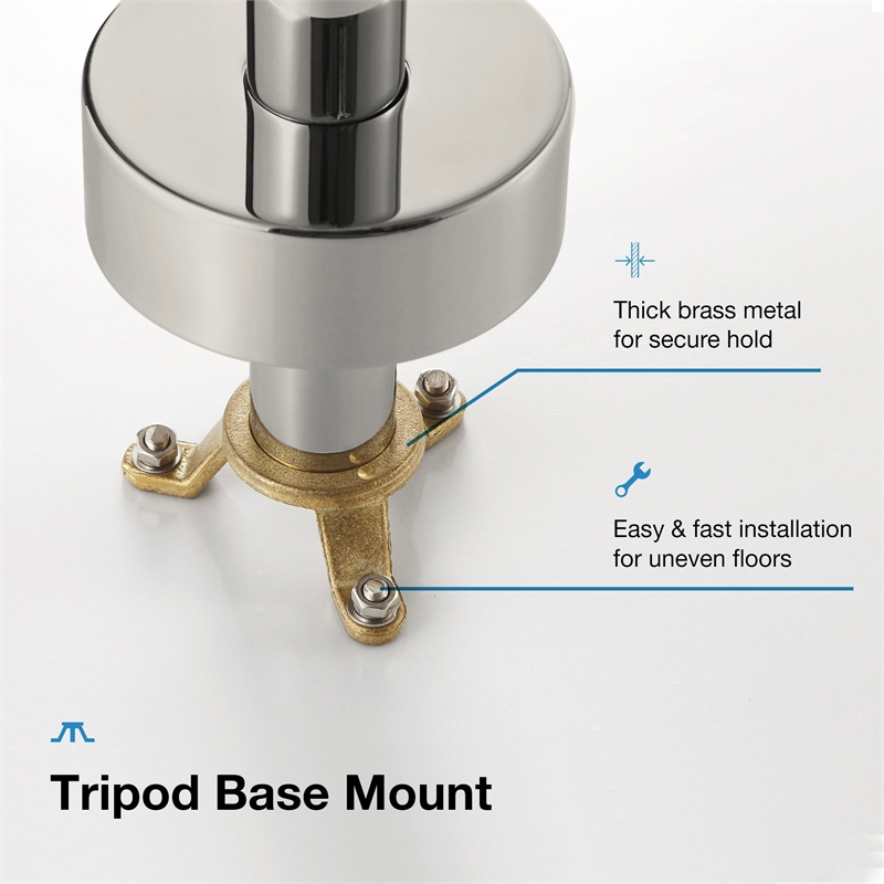 Athena 1-Handle Freestanding Roman Tub Faucet with Hand Shower in Brushed Nickel