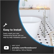 Athena 1-Handle Freestanding Roman Tub Faucet with Hand Shower in Brushed Nickel