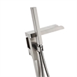 Infinity 1-Handle Freestanding Tub Faucet with Hand Shower in Brushed Nickel
