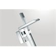 Infinity 1-Handle Freestanding Tub Faucet with Hand Shower in Chrome