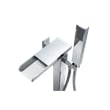 Infinity 1-Handle Freestanding Tub Faucet with Hand Shower in Chrome
