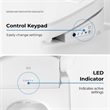 OVE Calero Electric Bidet Smart Toilet Seat for Elongated Bowl Shape in White
