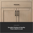 OVE Bailey 36 in. Sahara Birch Bathroom Vanity White Engineered Stone Top