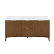 OVE Gabi 72 in. Double Sink Freestanding Warm Walnut Bathroom Vanity