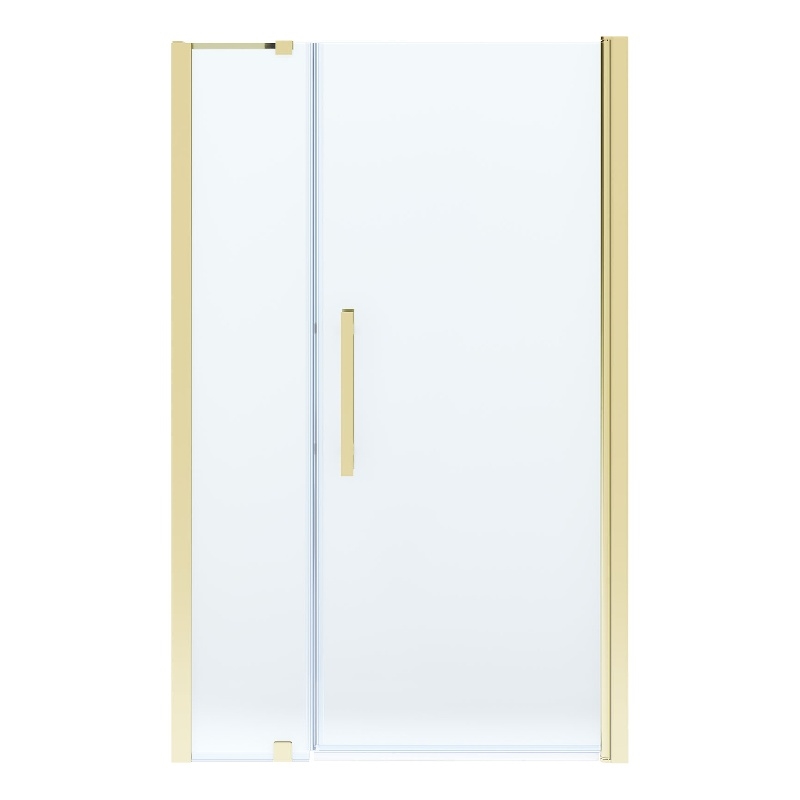 Pasadena 48x 36 x 74-3/4 Alcove Shower Kit with Base and Door in Brushed Gold