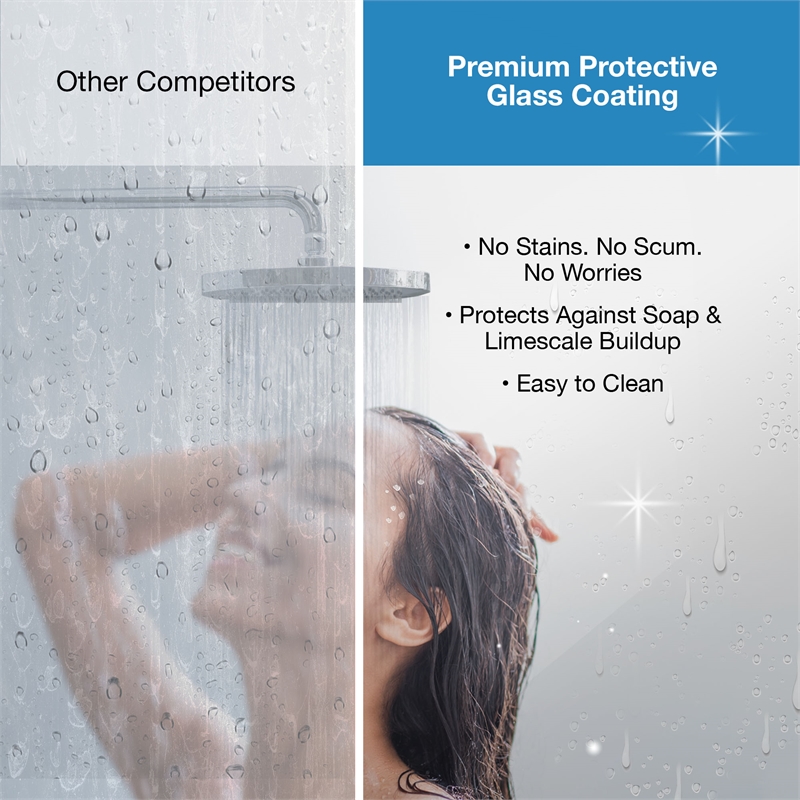 Pasadena 60 x 36 x 74-3/4 Corner Shower Kit with Base and Door in Brushed Gold