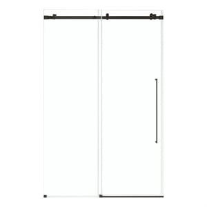 Selby 48&quotW x 74&quotH Frameless Sliding Alcove Shower Door in Black