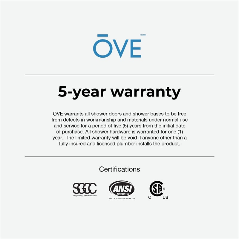 Panama 36 x 36 x 74-3/4 Alcove Shower Kit with Base and Door in Black