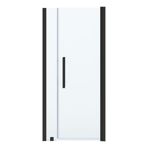 OVE Pasadena 36 x 36 x 74-3/4 AlcShower Kit with Base and Door in Black