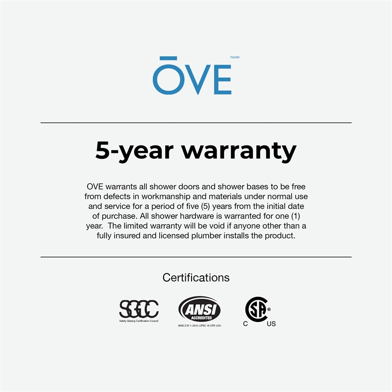 Tampa 54 x 32 x 74-3/4 Alcove Shower Kit with Base and Door in Satin Nickel