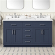 OVE Bailey 60 in. White Bathroom Vanity with White Top