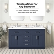 OVE Bailey 60 in. White Bathroom Vanity with White Top