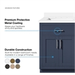 OVE Bailey 60 in. White Bathroom Vanity with White Top