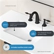 Amara 36 in. Sahara Birch Vanity with White Top and Matte Black Hardware