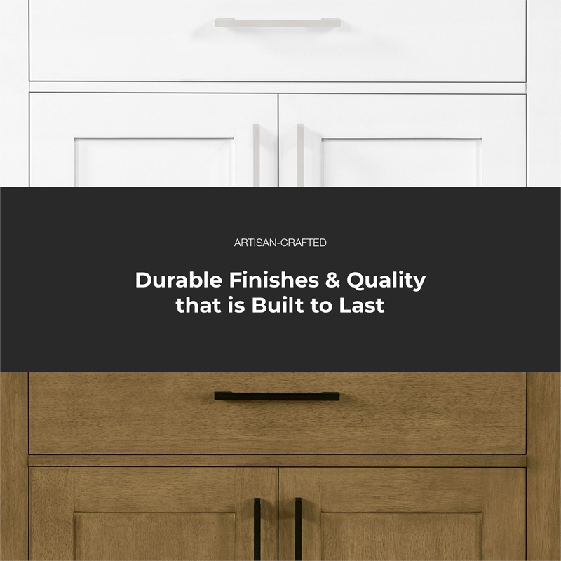 Athea 42 in. Almond Latte Vanity with Top and Matte Black Hardware