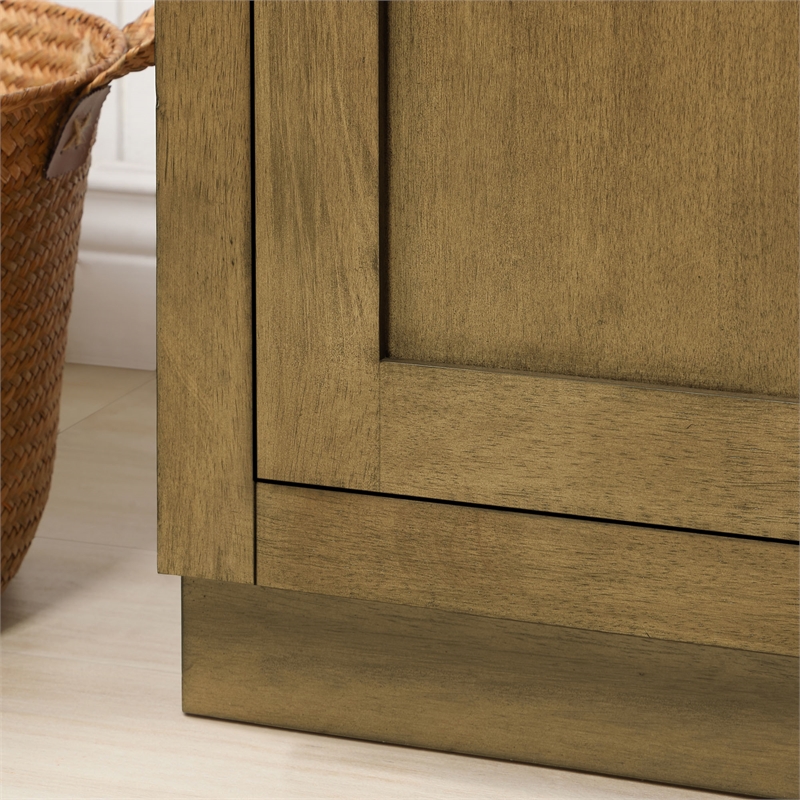 Athea 30 in. Almond Latte Vanity with Top and Matte Black Hardware