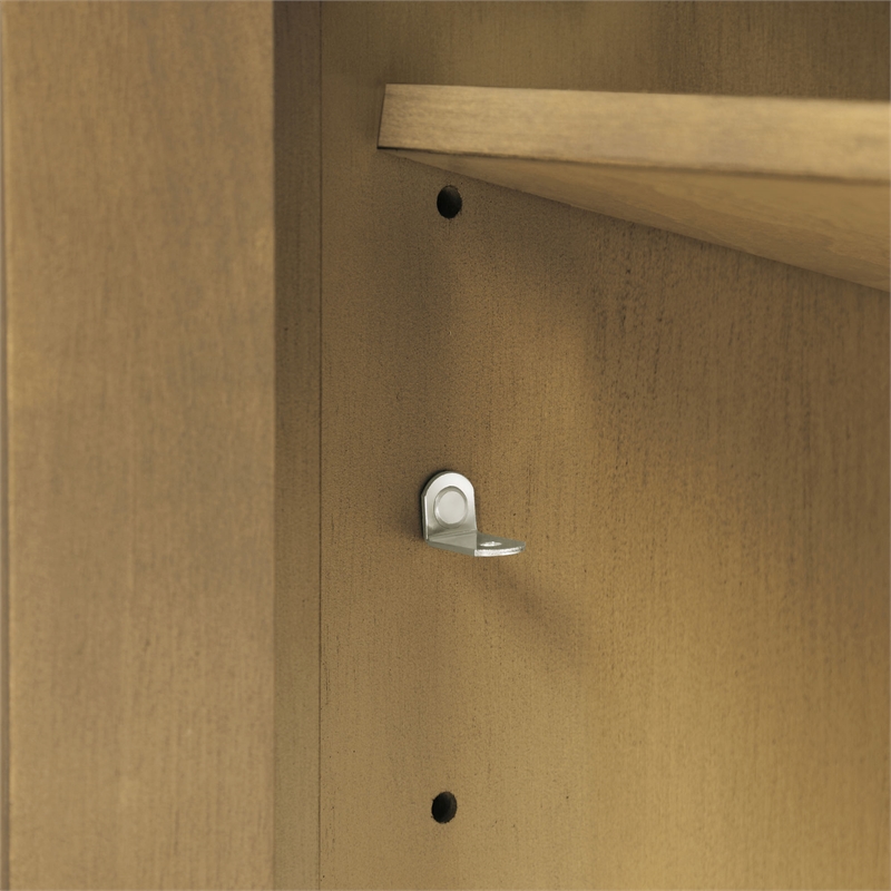 Athea 30 in. Almond Latte Vanity with Top and Matte Black Hardware