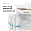 Bailey 36 in. White Vanity with White Top and Brushed Gold Hardware