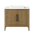 Heidi 36 in. Cortado Bathroom Vanity with White Quartz Top