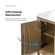 Heidi 48 in. Cortado Bathroom Vanity with White Quartz Top