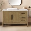 Heidi 48 in. Cortado Bathroom Vanity with White Quartz Top