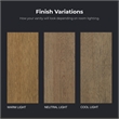 Heidi 60 in. Light Brown Oak Bathroom Vanity with White Countertop