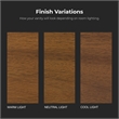 OVE Xander 36 in. Warm Walnut Bathroom Vanity with White Engineered Stone Top