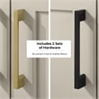 Athea 48 in. Greige Vanity with Top and Brushed Gold Hardware
