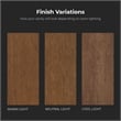 Gabi 30 in. Warm Walnut Bathroom Vanity with White Engineered Stone Top