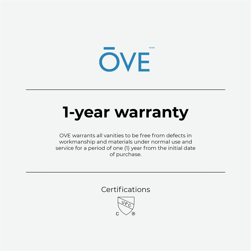 Gabi 30 in. Rustic Ash Bathroom Vanity with White Engineered Stone Top