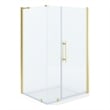 OVE Breeze 48 x 36 Corner Frameless Pivot Shower Door Kit Brushed Gold