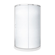 OVE Breeze 40 x 40 x 73 in. Round Shower Kit in Chrome Frosted Door Walls and Pan