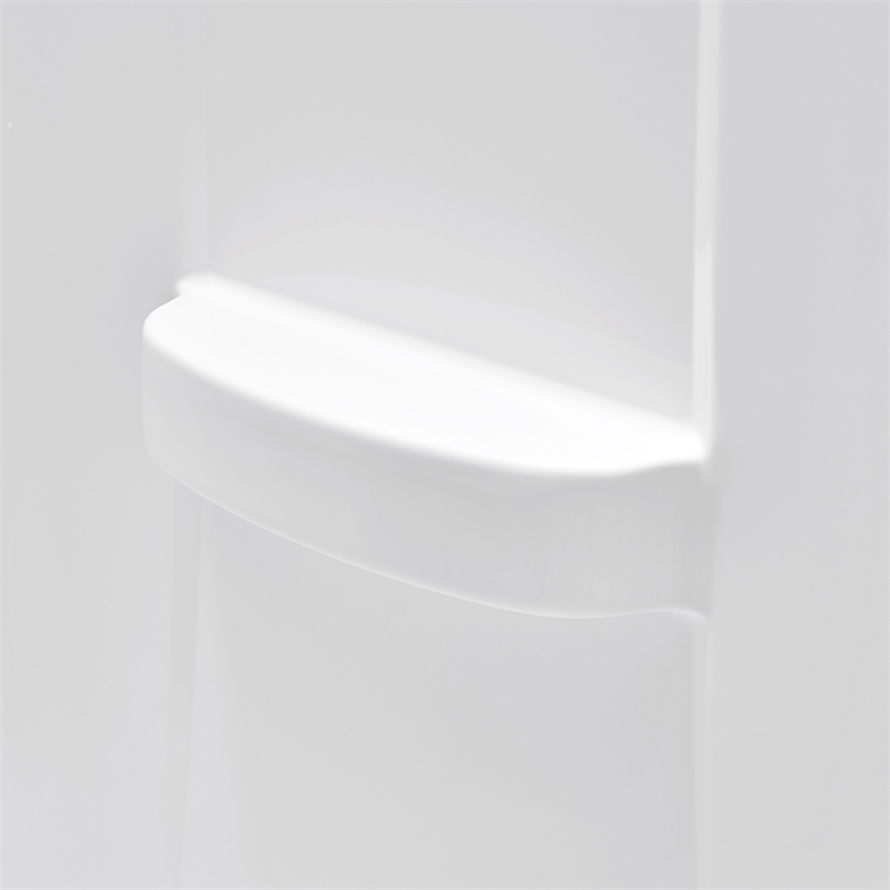 Breeze 40 in Round Corner Shower Kit Satin Nickel Frosted Sliding Door Base
