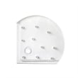 OVE Breeze 40 in. L x 40 in. W x 77 in. H Round Corner Shower Kit in Chrome with Clear Sliding Door and Shower Base Pan (Walls not Included)