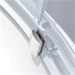 OVE Breeze 40 in. L x 40 in. W x 77 in. H Round Corner Shower Kit in Chrome with Clear Sliding Door and Shower Base Pan (Walls not Included)