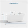 OVE Aveline 60 in. Freestanding Bathtub