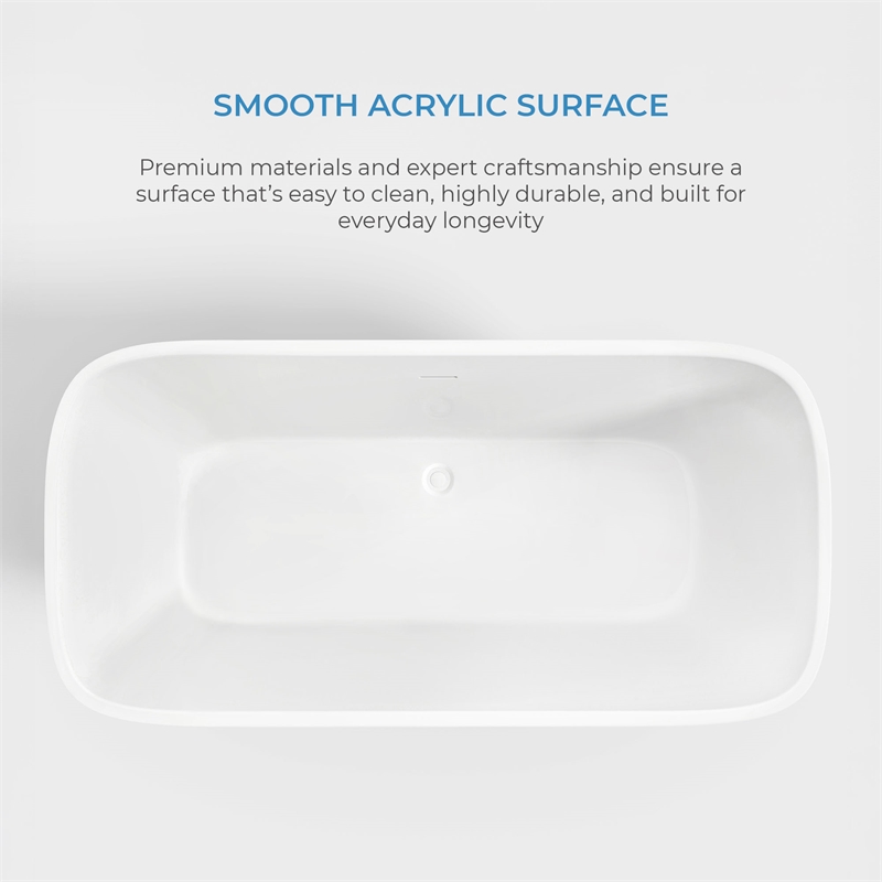 OVE Aveline 60 in. Freestanding Bathtub Kit extra Gold Hardware