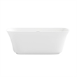 OVE Aveline 60 in. Freestanding Bathtub Kit extra Nickel Hardware