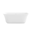 OVE Aveline 60 in. Freestanding Bathtub Kit extra Chrome Hardware
