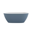 OVE Ayago 59 in. Freestanding Chambray Bathtub Kit Chrome Hardware