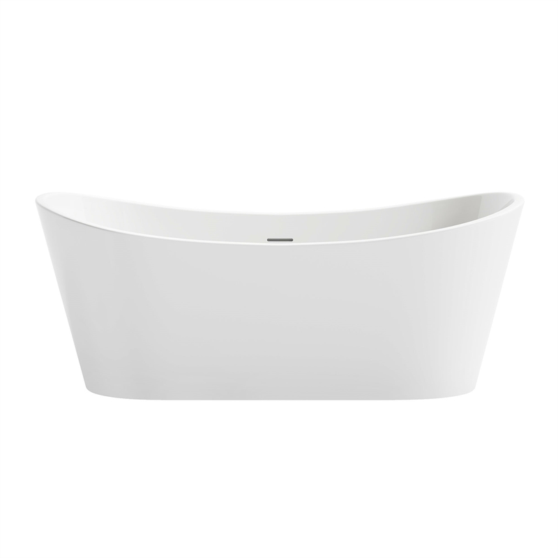 OVE Herschel 60 in. Freestanding Bathtub Kit extra Nickel Hardware