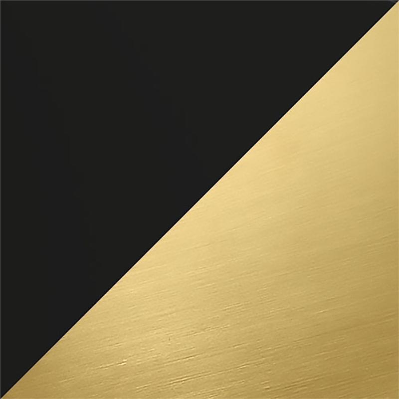 OVE Herschel 60 in. Freestanding Black Bathtub Kit Gold Hardware